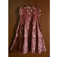 Bonjour  Long dress Cashmere print - organic voile