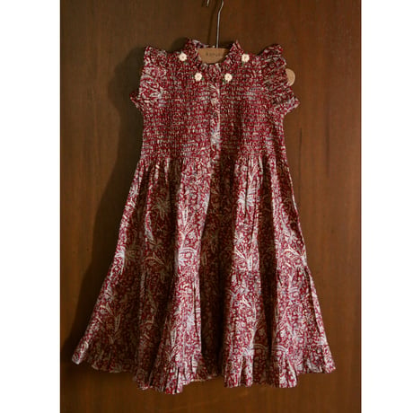 Bonjour  Long dress Cashmere print - organic voile