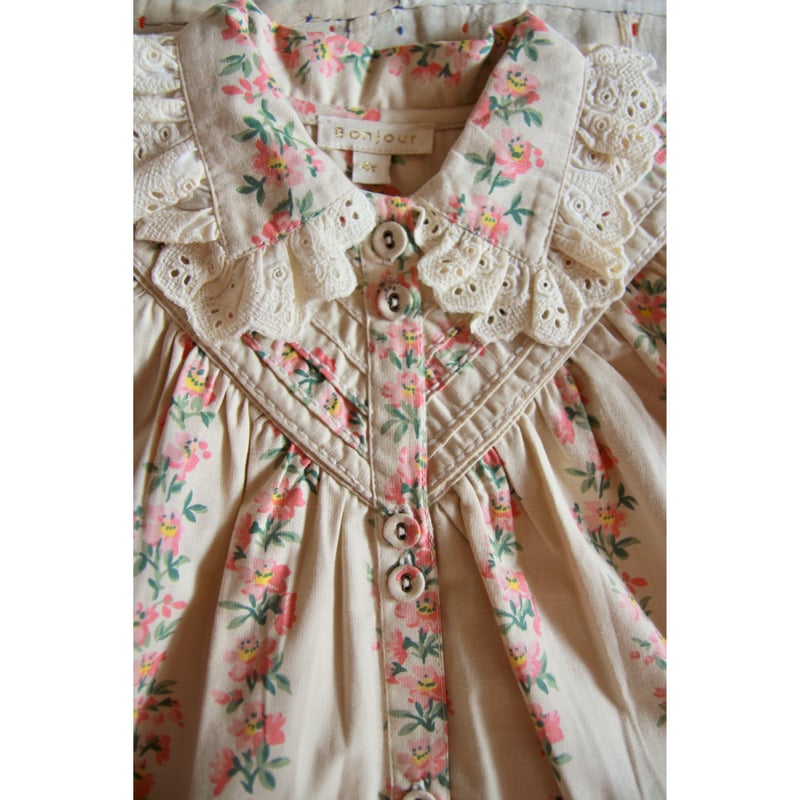 Bonjour IRIS BLOUSE Farandole stripes flowers