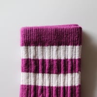 Collegien  Ribbed Varsity Crew socks (Cyclamen)