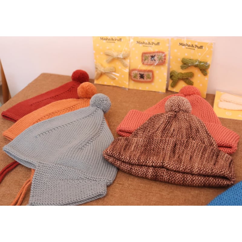 帽子 pointy peak hat 2-4y garnet misha & puff Misha & Puff Zig Zag Pointy Peak Hat - Antique