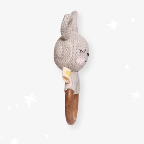 Knit a Buddy RABBIT teether