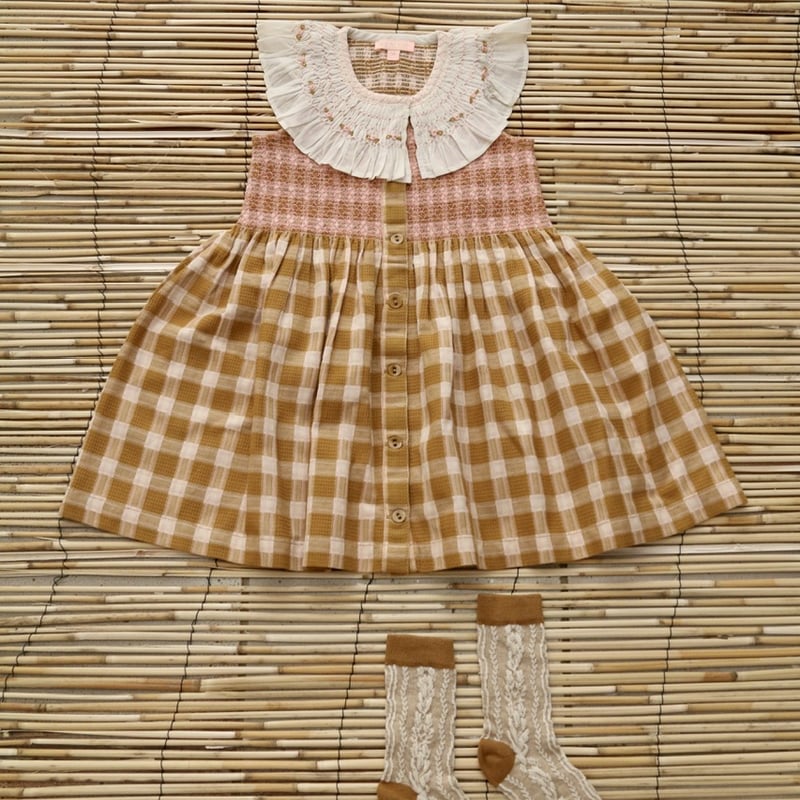 Bonjour Ibiza Top + hairclip Caramel honeycom