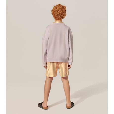 the campamento Orange Stripes Shorts