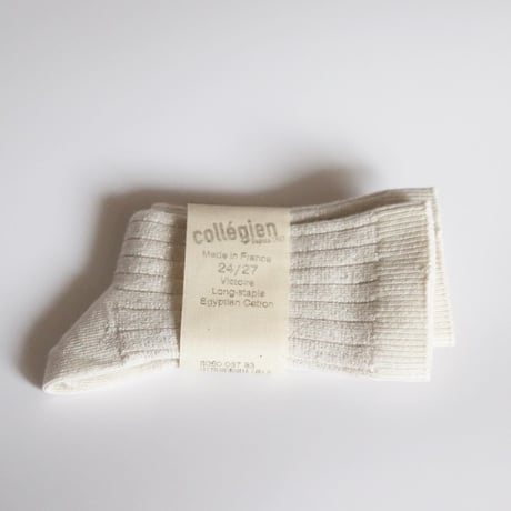 Collegien  Glitter Ribbed Crew Socks 【Doux Agneaux】