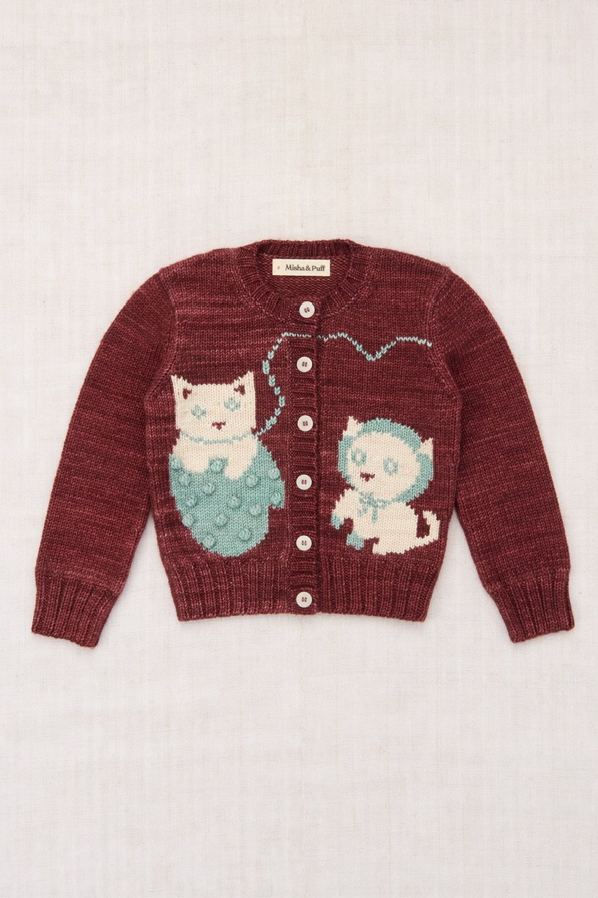 Misha&Puff Three Little Kittens Cardigan (Madd