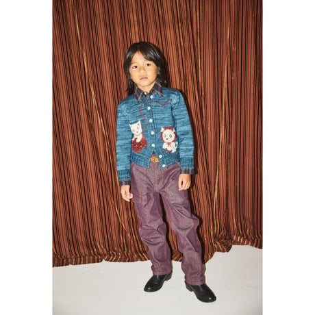 Misha&Puff  Three Little Kittens Cardigan (Blue Smoke)