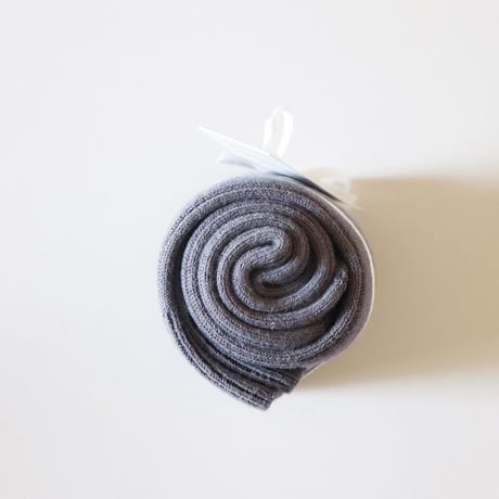 Collegien Plain Ribbed Knee-high Socks (Fleur de Lavande)