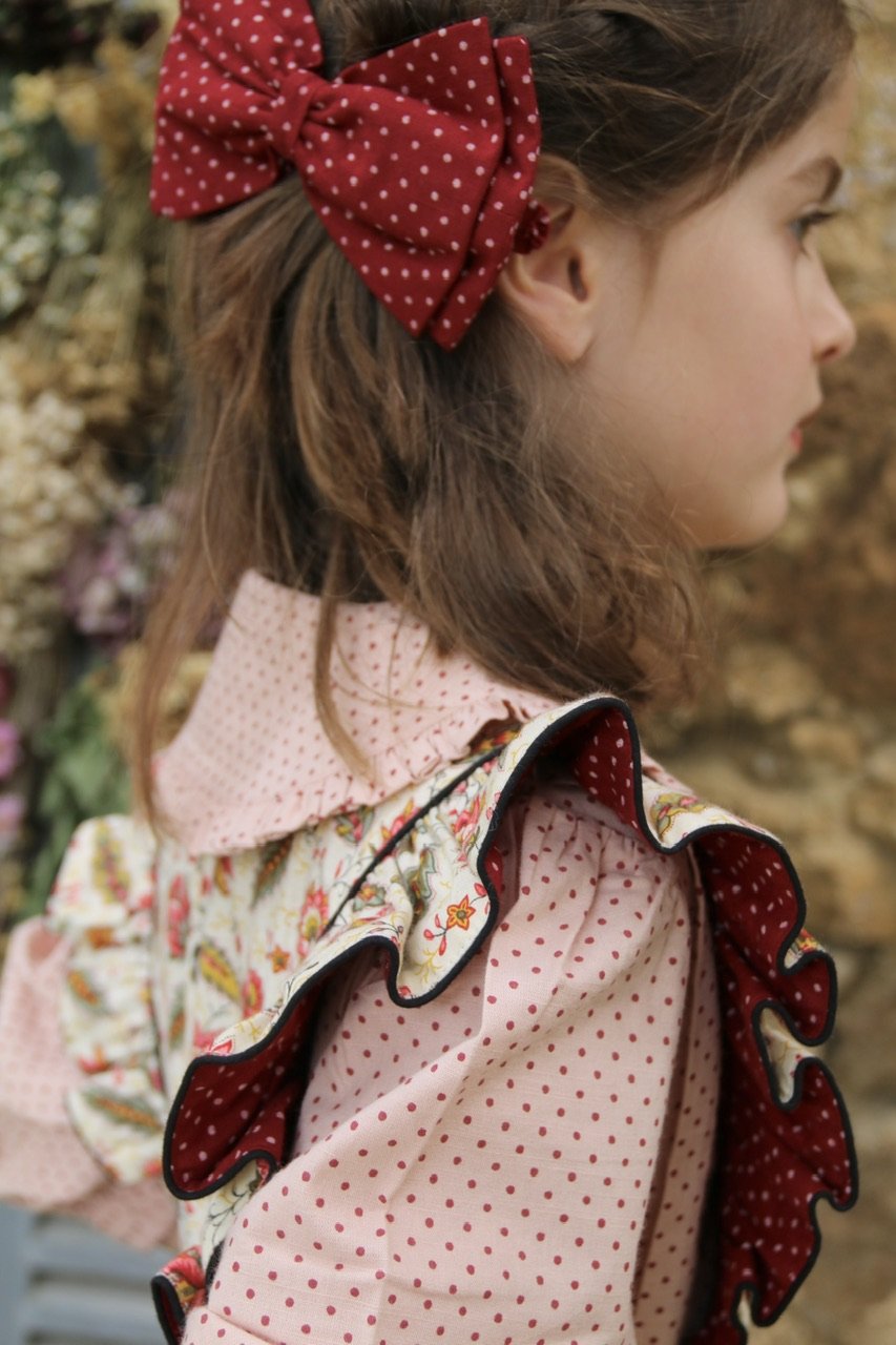 Bonjour Apron dress Aline print / black lt can