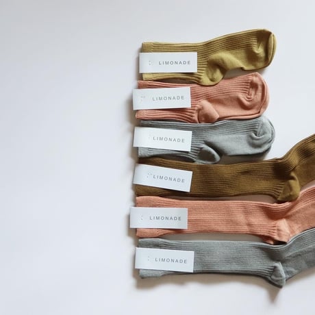 limonade Knee Ribbed Socks (GREY)