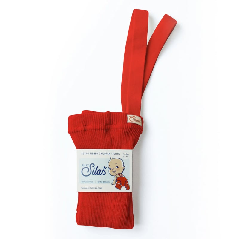 SILLY Silas Classic tights Footed (Love Red) | SILLY Silas Classic tights Footed (Love Red) |