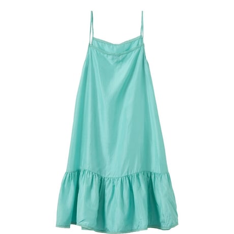 CARAMEL  GRAPE SLIP DRESS aqua