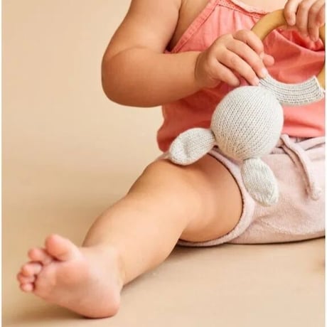 Knit a Buddy RABBIT teether