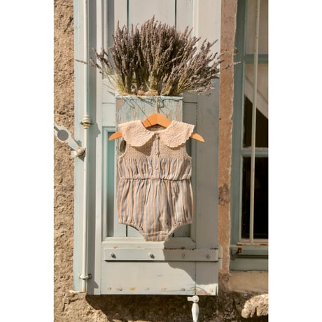 Bonjour  Romper Transat stripe