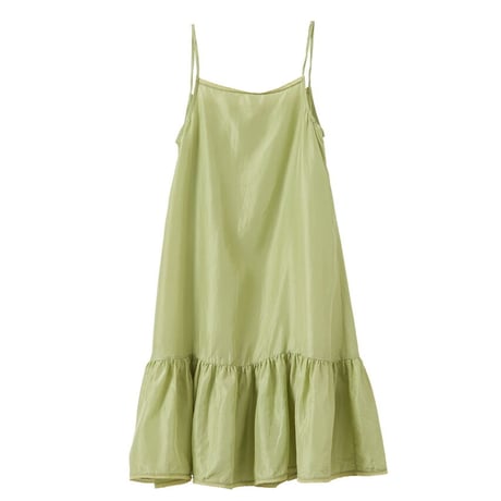 CARAMEL  GRAPE SLIP DRESS almond