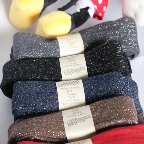 Collegien Glitter Ribbed Tights（Pierre de Volvic)