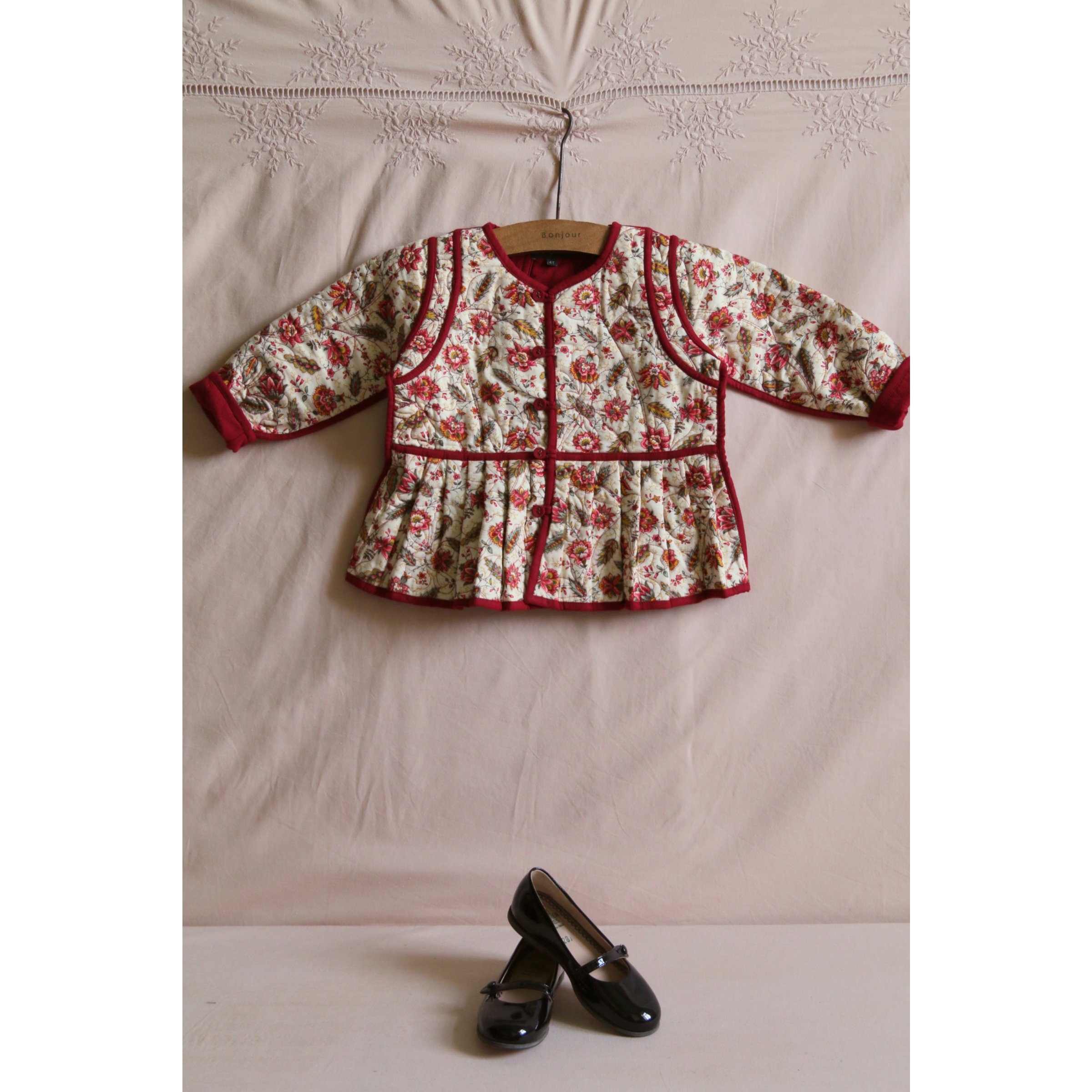 Bonjour Quilted jacket Aline print | hanakao