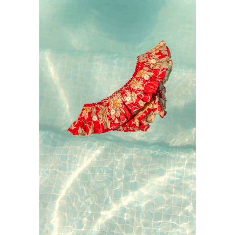 Bonjour  Swimsuit Gaughin print - Vanilla dyed light canvas