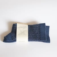 Collegien  Glitter Ribbed Crew Socks 【Nuit Etoilee】
