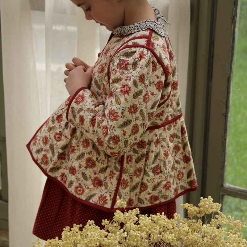 Bonjour Quilted jacket Aline print | hanakao