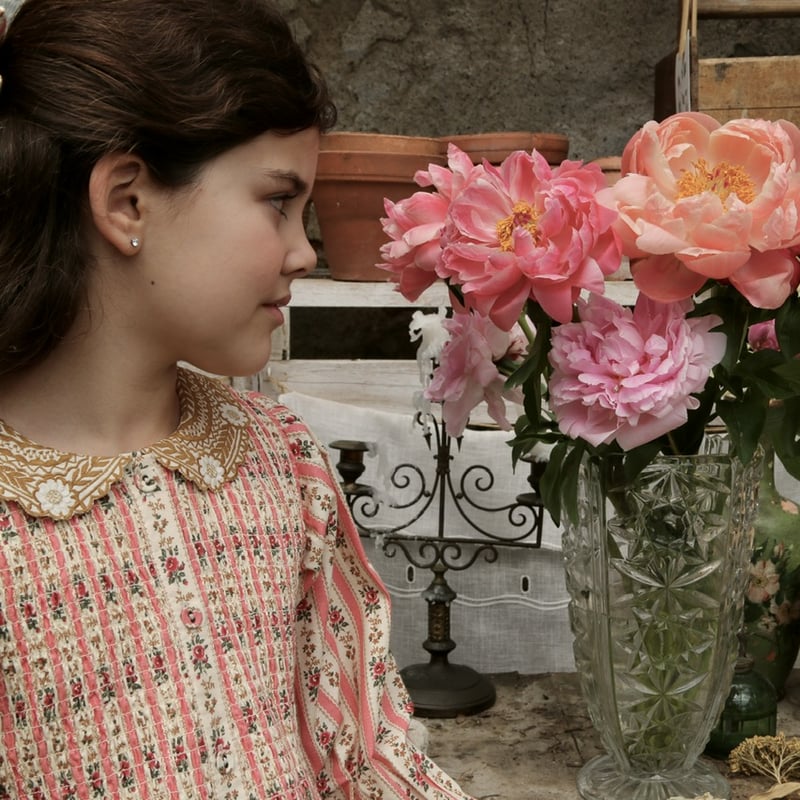 Bonjour Tunique with hair clip tapestry pink s