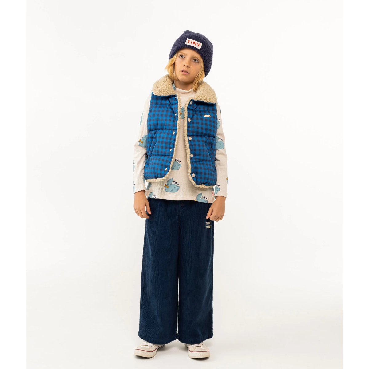 アウター TINY COTTONS VICHY PADDED OVERALL 4Y fit=scale-down,w=1200