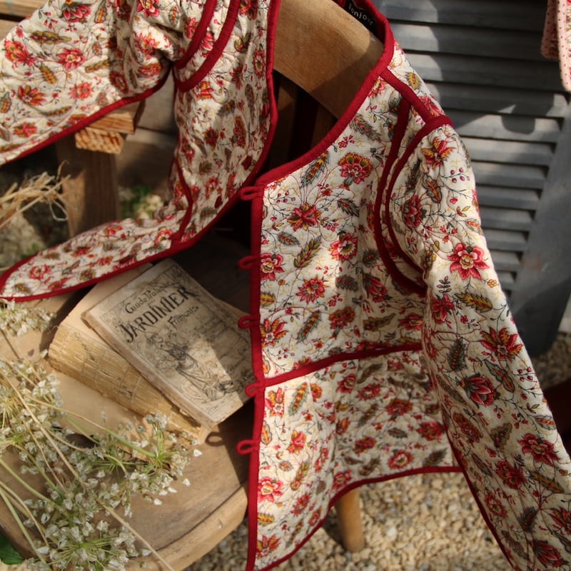 Bonjour Quilted jacket Aline print | hanakao