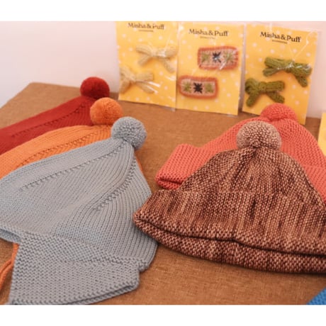 Misha&Puff  Garter Hat(Rosewood)