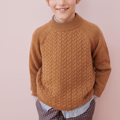 CARAMEL   LEDA TROUSER  brownbluecheck