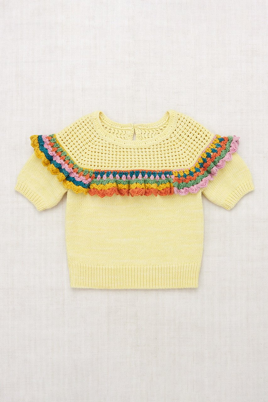 Misha&Puff Crochet Joya Top/Vintge Yellow | ha Misha&Puff Crochet Joya Top/Vintge Yellow | ha
