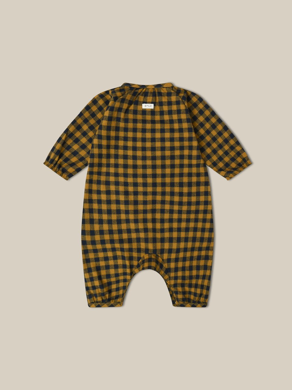 organic zoo Blueberry Gingham Onesie | hanakao