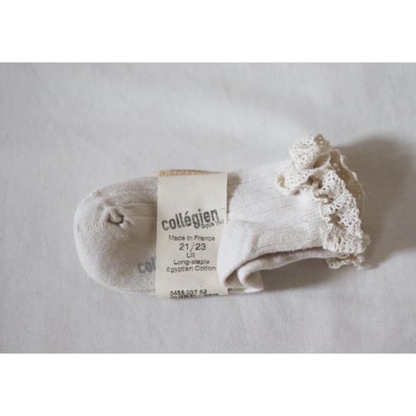 Collegien Lace Trim Ankle Socks 【doux agneaux】