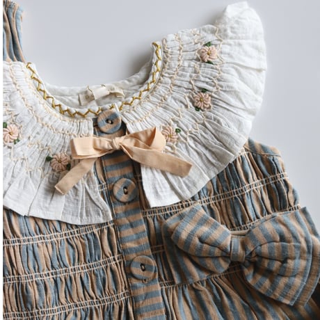Bonjour  Tunique with hairclip Transat stripe