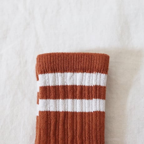 Collegien  Ribbed Varsity Crew socks (Pain d'Epice)