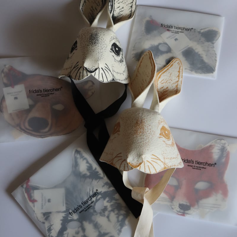 Frida's Tierchen RABBIT HEADDRESS (gold,black,