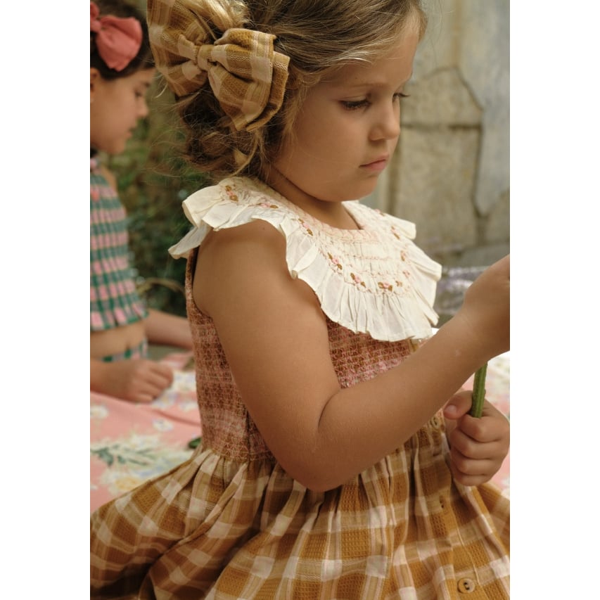 Bonjour Ibiza Top + hairclip Caramel honeycom