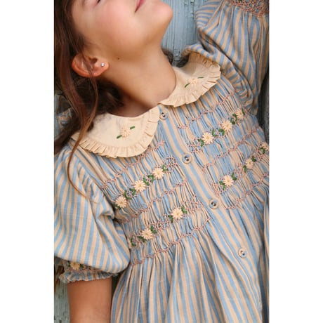 Bonjour  Romantique tunique Blue transat stripe