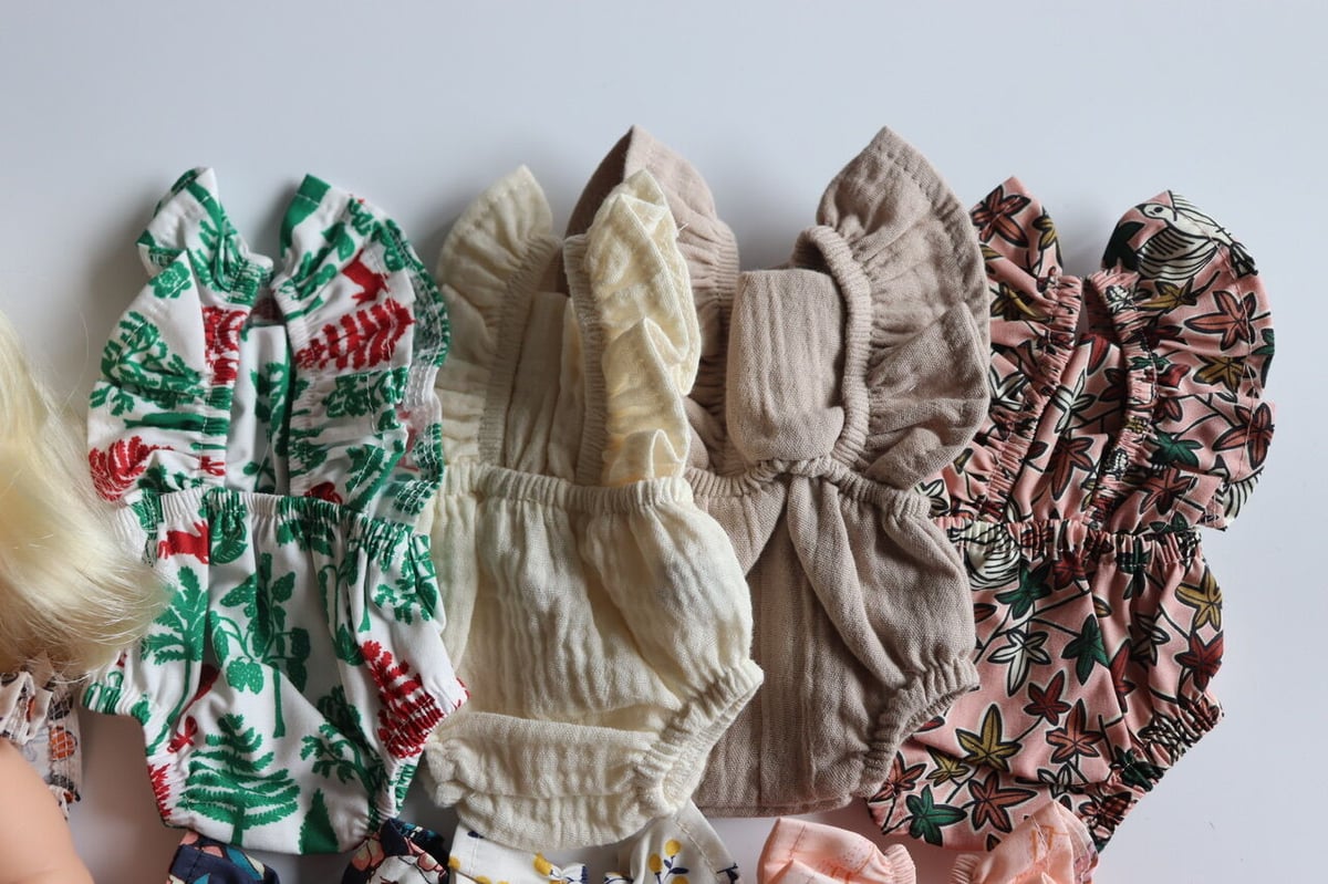 minikane DOLL CLOTHES. Barboteuse retro (8type)