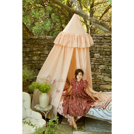 Bonjour  Long dress Cashmere print - organic voile