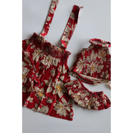 Bonjour  Swimsuit Gaughin print - Vanilla dyed light canvas