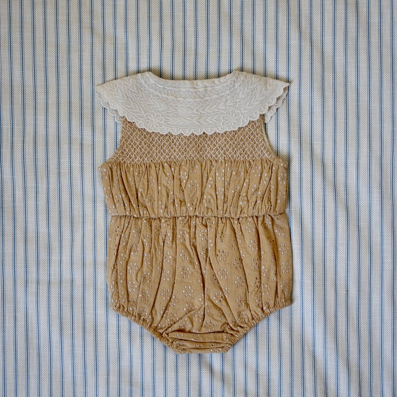 Bonjour diary 12m 24ss ロンパース Bonjour baby romper Honey | hanakao