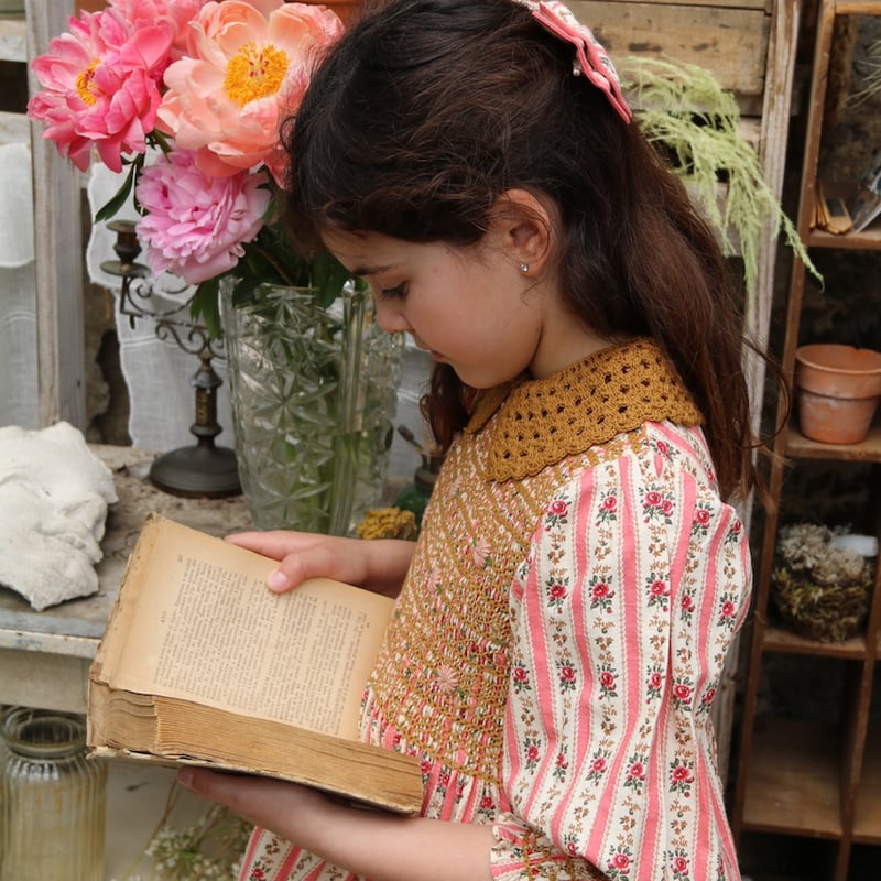 Bonjour Tunique with hair clip tapestry pink s