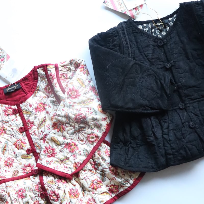 Bonjour Quilted jacket Aline print | hanakao