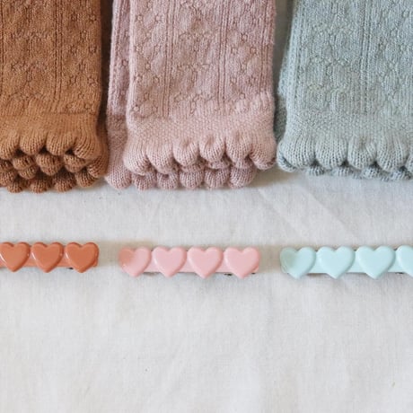 Collegien Pointelle Organic Cotton  Knee-high Socks【Caramel au Beurre sale】