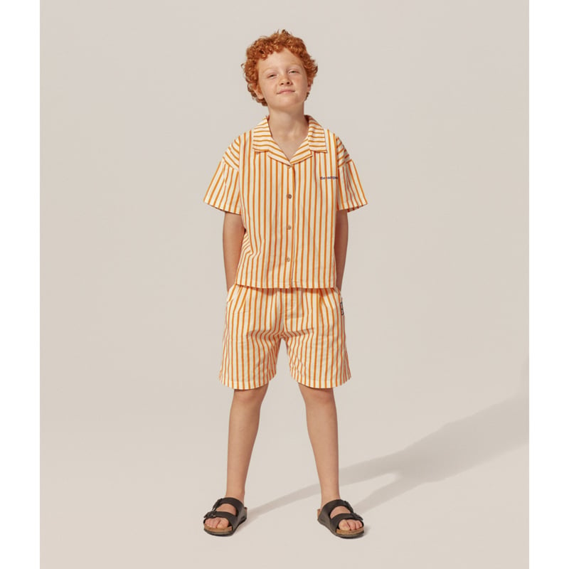 the campamento Orange Stripes Shorts | hanakao