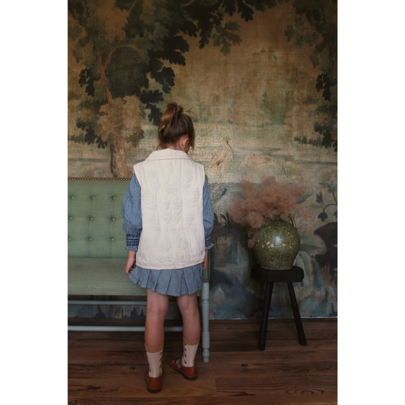 Bonjour JACKET WITHOUT SLEEVES Ivory garment d 