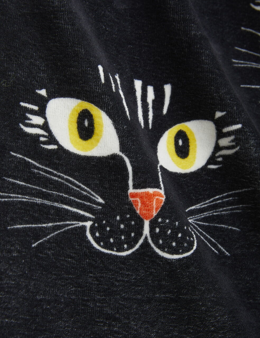 Mini Rodini CAT FACE VELOUR SWEATER | hanakao