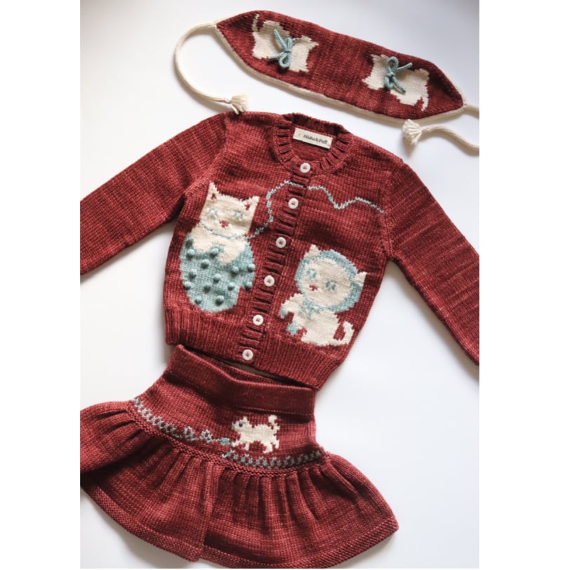 ワンピース Misha and Puff Madder Root Cat & Mouse MISHA & PUFF Turtleneck - Madder Root Cat & Mouse - SEN_TO_SENCE