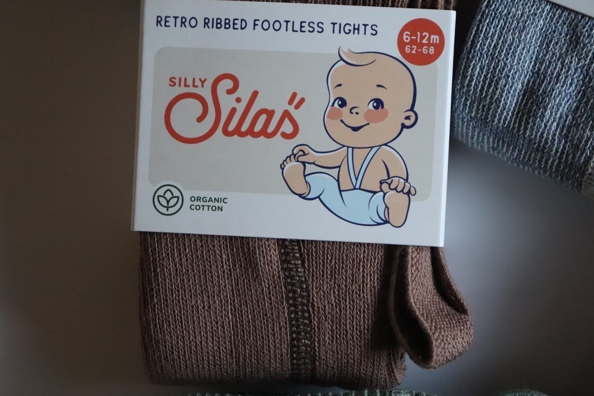 Silly Silas Footless Cocoa Blend 6-12m Silly Silas Footless Tights 