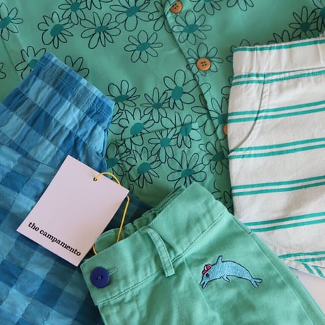 the campamento  STRIPED SHORT